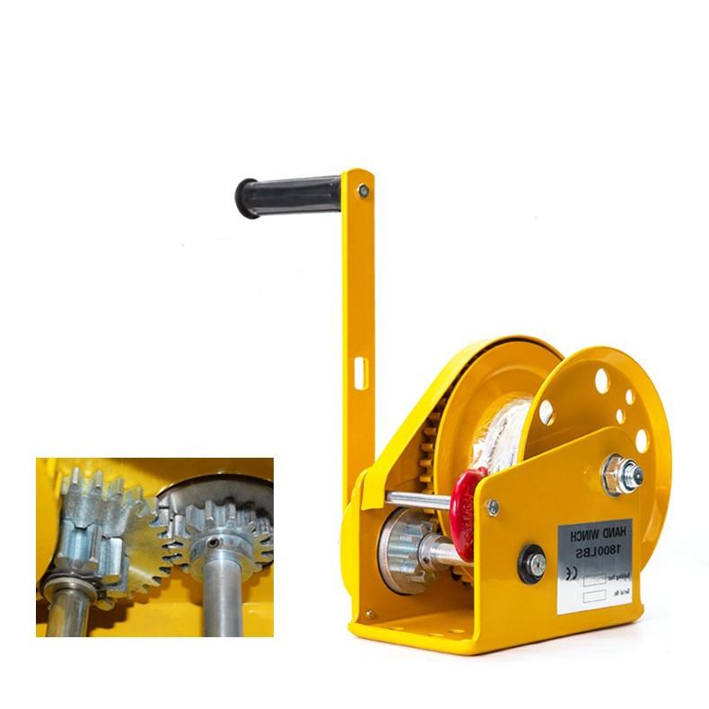 Tời Quay Tay Không Cáp 1200LBS Tải Trọng 544Kg