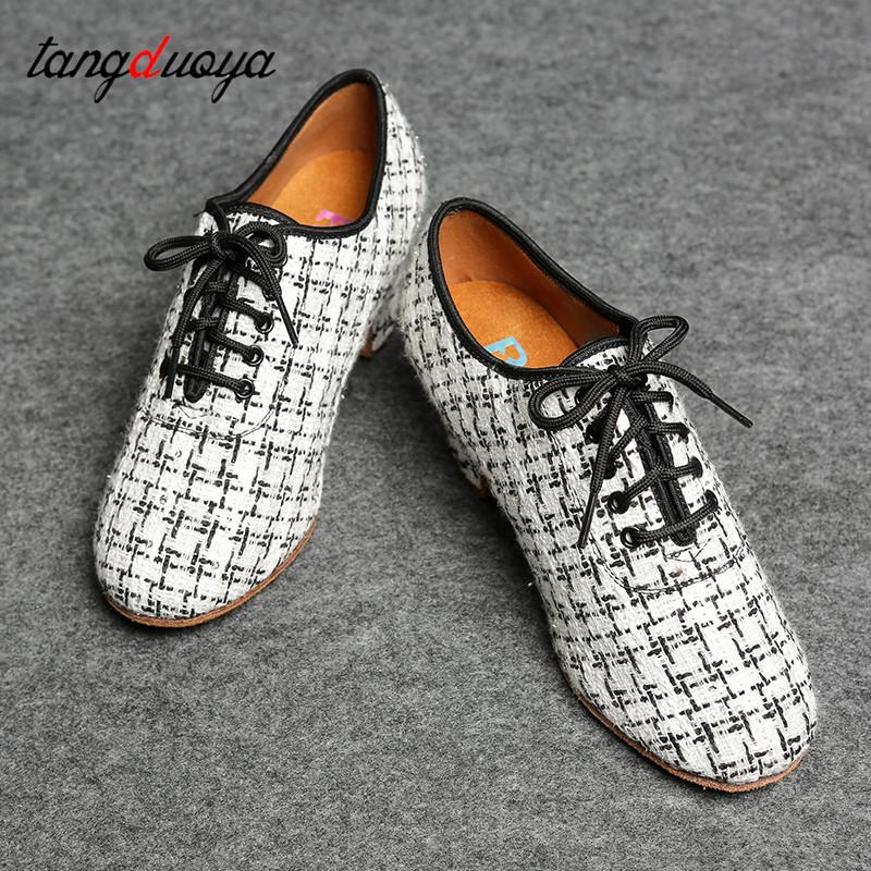 Giày khiêu vũ Latin Phụ nữ Thực hành Giày khiêu vũ Ballroom hiện đại Tango Color: indoor white Shoe Size: 38
