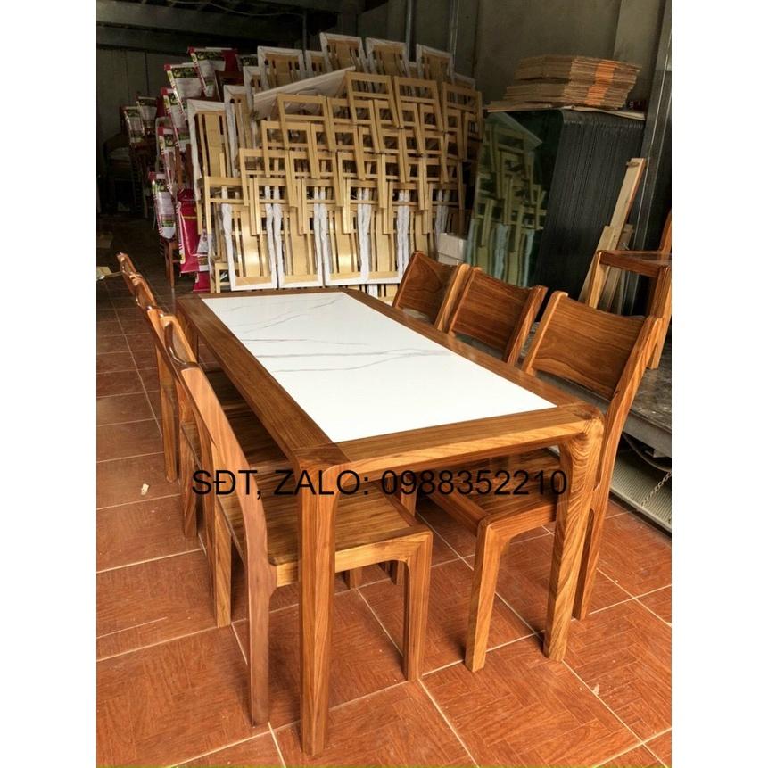 Bộ bàn ăn gỗ sồi