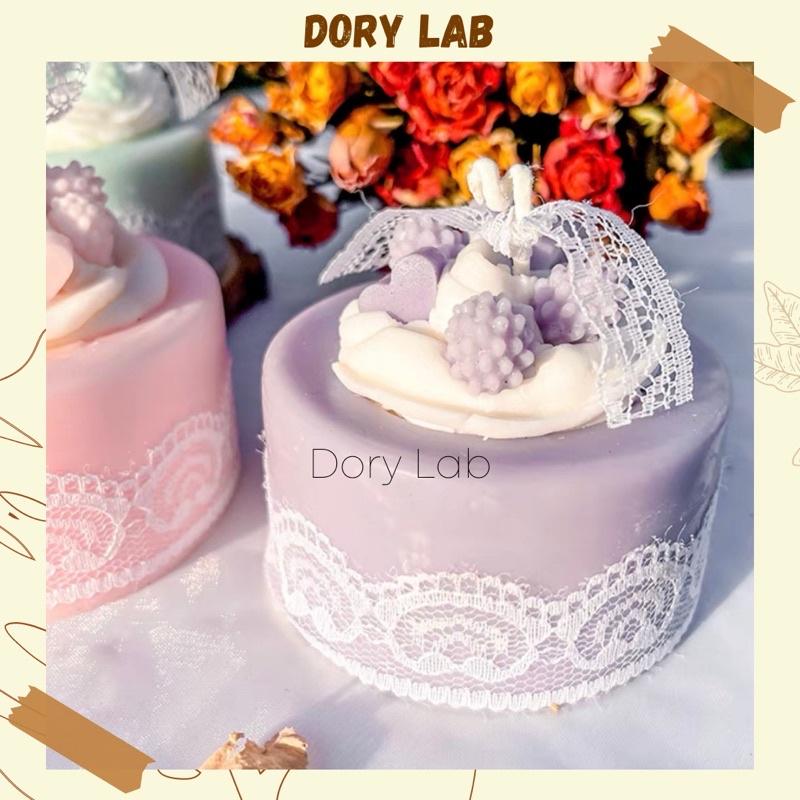 Nến Thơm Tạo Hình Bánh Kem Màu Pátel Handmade - Dory Lab