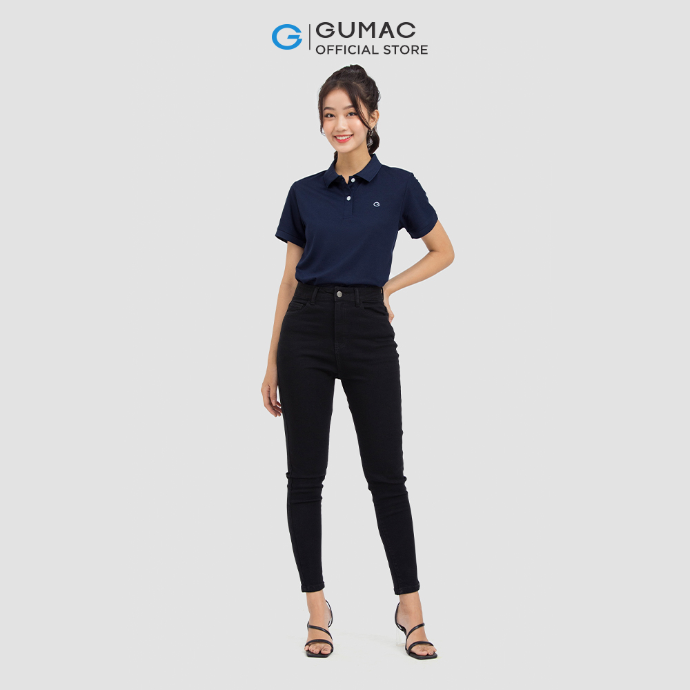 Quần jeans nữ GUMAC QJC06043 lưng cao trẻ trung năng động