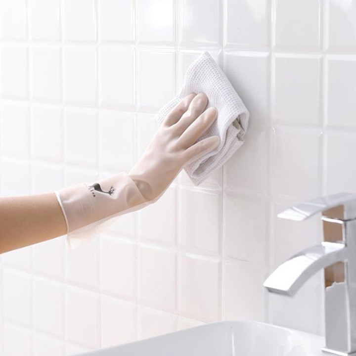 Gang tay cao su trắng đa năng cho chị em nội trợ