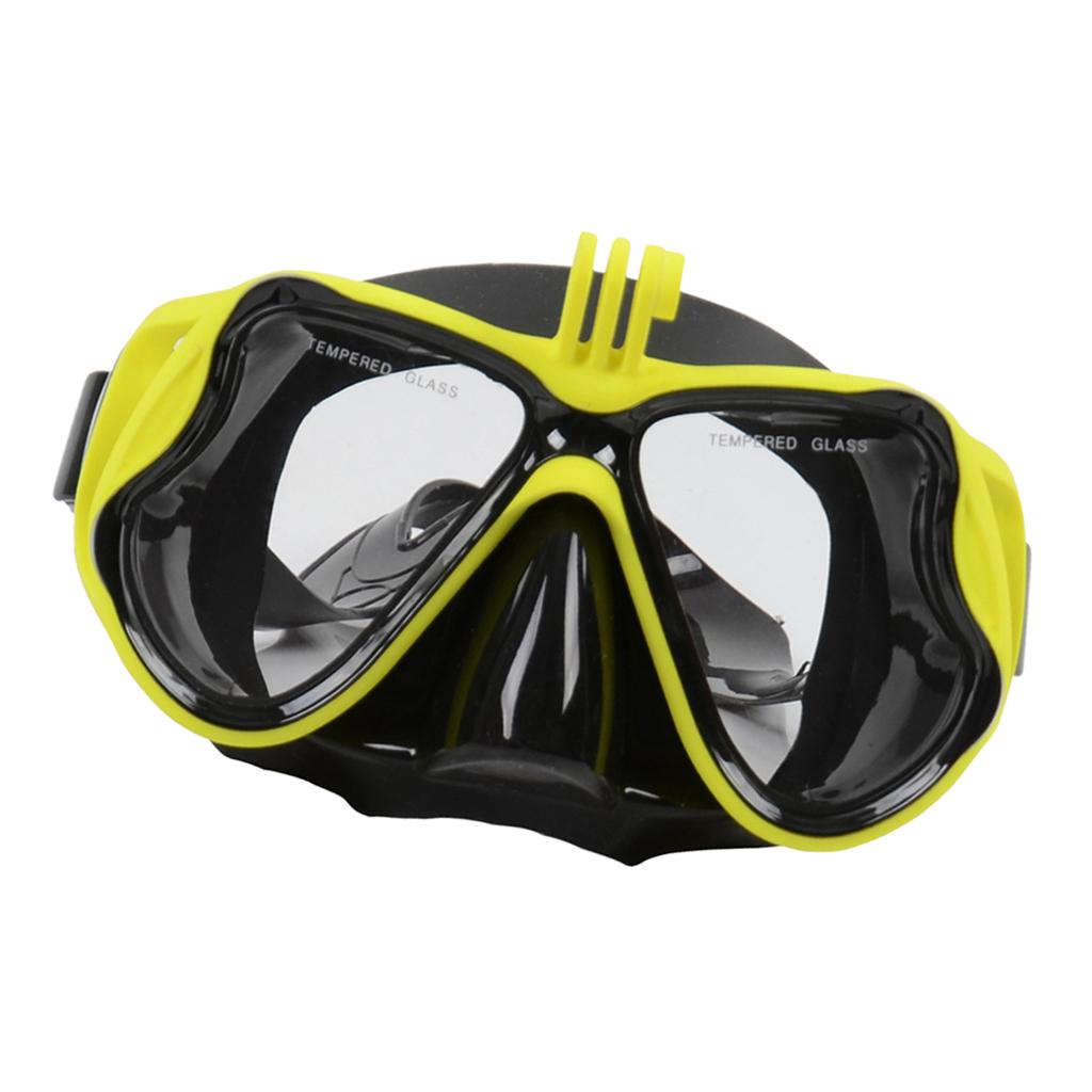 Adult Scuba Diving Mask Tempered Glasses Snorkeling Anti-Fog Goggles Pink