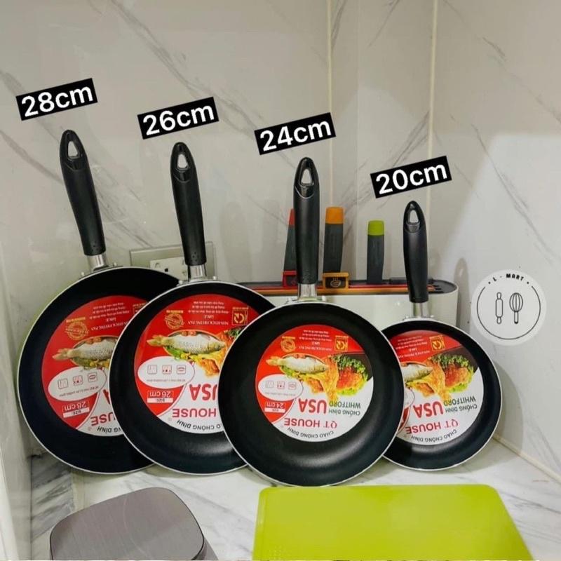 Chảo Chống Dính Hợp Kim Nhôm QT HOUSE - Nhiều Size