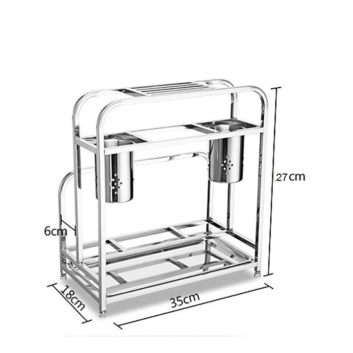 Kệ Để Gọn Đồ Nhà Bếp Đa Năng Giúp Cho Căn Bếp Gọn Gàng và Sạch Sẽ Chất Liệu Inox 304 Bền Đẹp