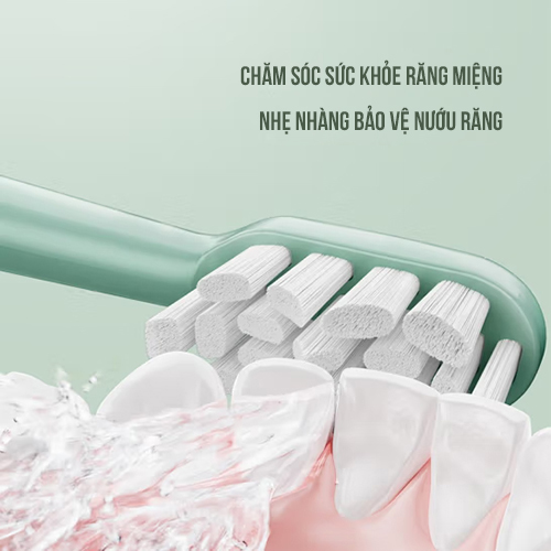 Bàn chải đánh răng điện sóng siêu âm FT1701VN - Hàng Chính Hãng