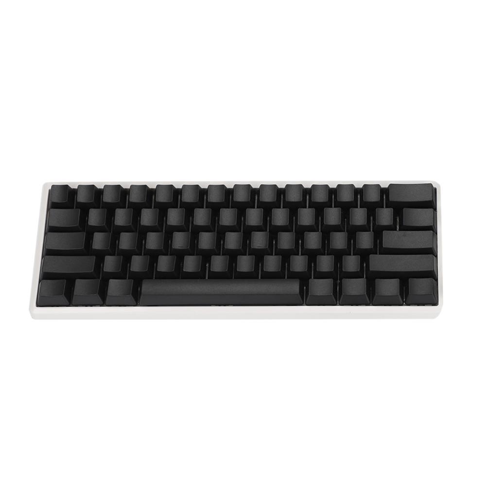 Trắng Đen Xám Xanh Trống Dày PBT OEM Profile 62 Chìa Khóa ISO 61 ANSI Keycaps Cho MX Công Tắc Bàn Phím Cơ