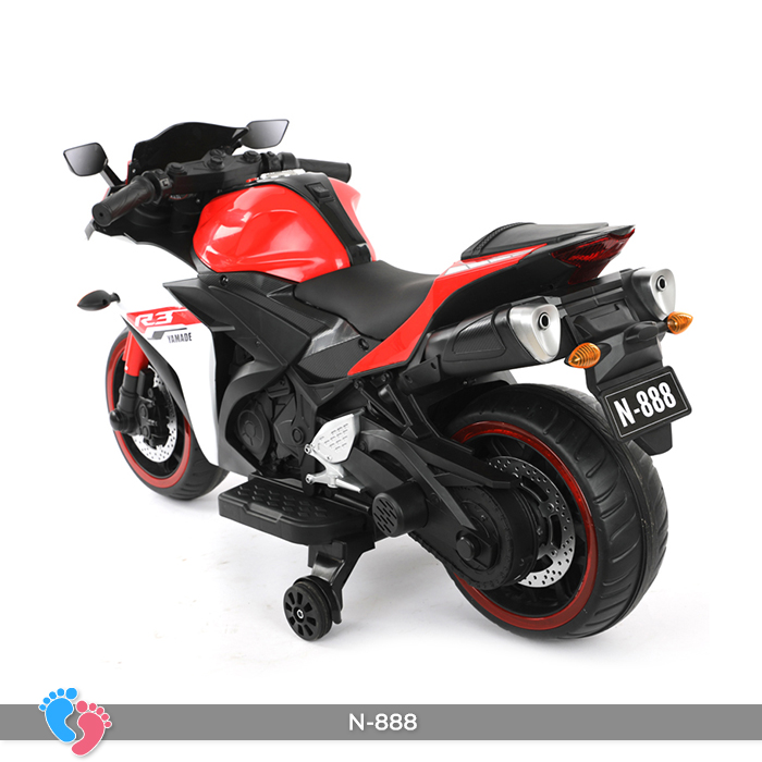 Xe máy moto điện trẻ em phân khối lớn tay ga, chân ga BABY PLAZA N888