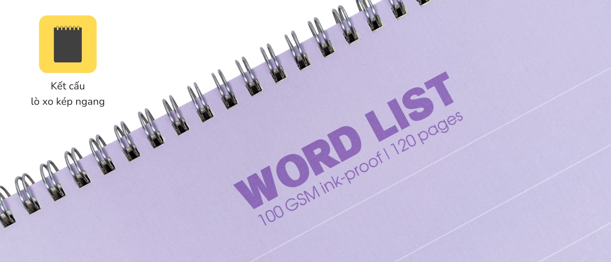 Sổ học từ vựng Word List B5 120 trang 100/76; MS: 917