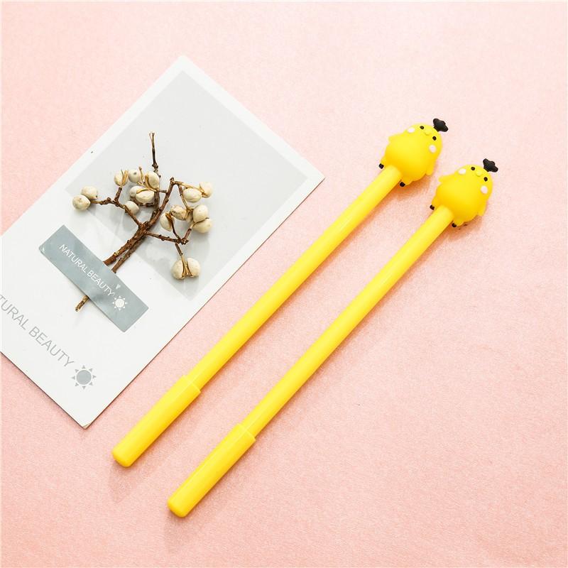 Bút VIẾT GEL MÀU ĐEN 0,38MM; hình bé gà trong suốt cực cute