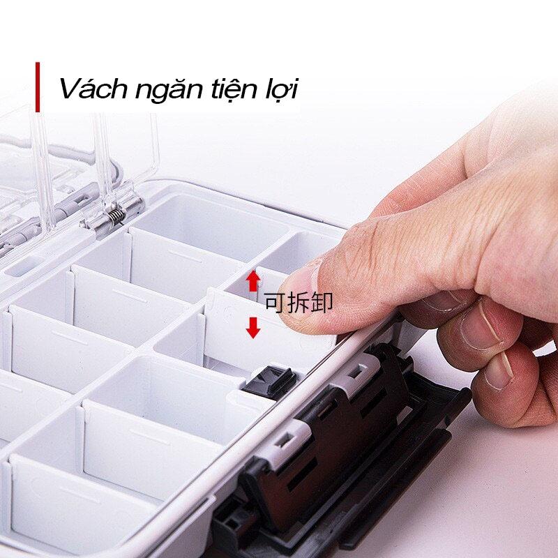 Hộp đựng phụ kiện, mồi, lưỡi câu cao cấp Phukiencaulure25 hộp đựng phụ kiện, đựng mồi cao cấp, chống nước, độ bền cao