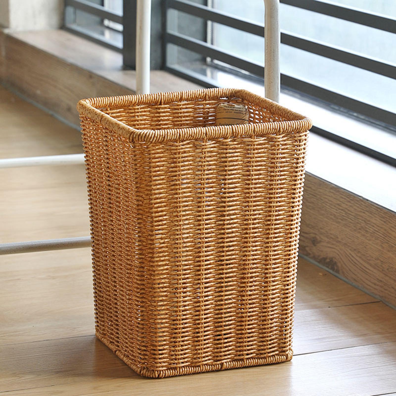 Handwoven Storage Basket Multipurpose Laundry Hamper for Bathrooms Laundry Craft