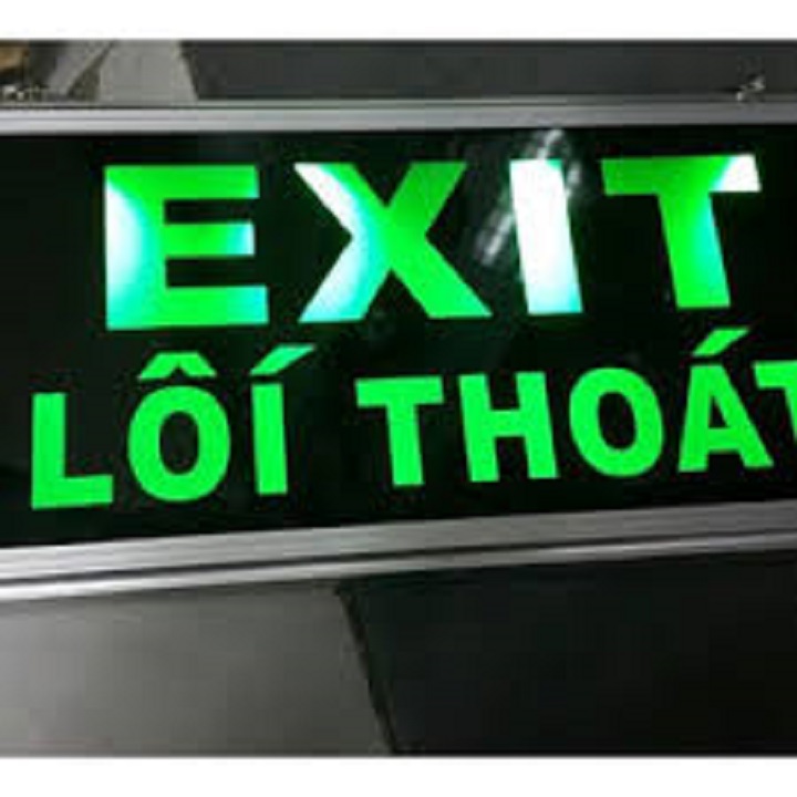 ĐÈN EXIT THOÁT HIỂM 2 MẶT CÓ CHỈ HƯỚNG , ĐÈN CHỈ DẪN LỐI THOÁT