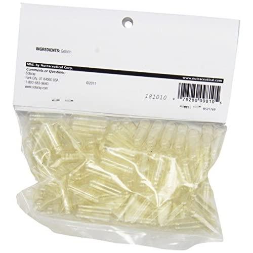 Solaray Empty Gelatin Capsules, Size 0, 100 Count