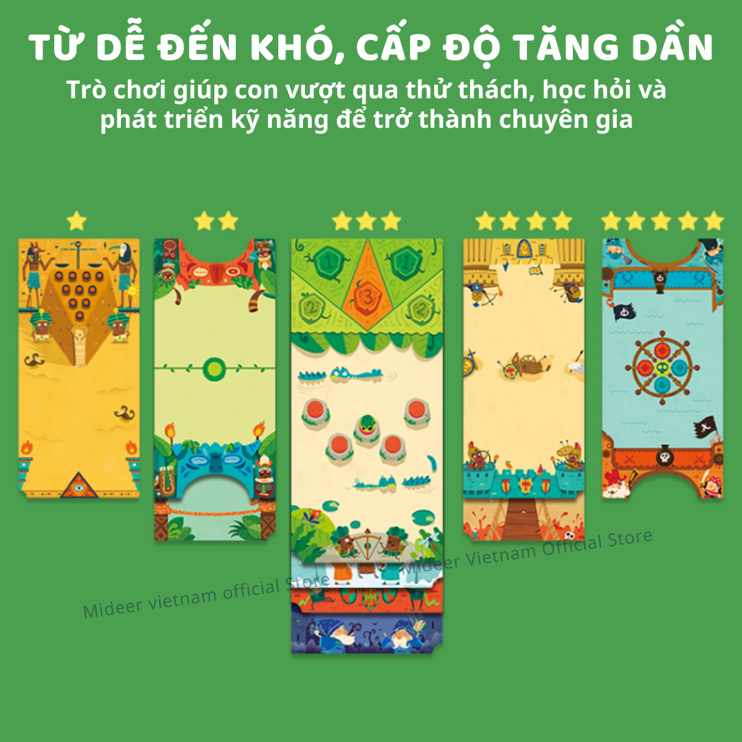 Cờ búng xuyên lỗ đối kháng bằng gỗ cao cấp Mideer 10 in 1 Carrom Board Game , đồ chơi trí tuệ cho bé