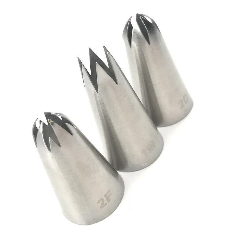 Bộ 3 Đuôi Bắt Bông Kem Trang Trí Bánh Bằng Thép Không Gỉ