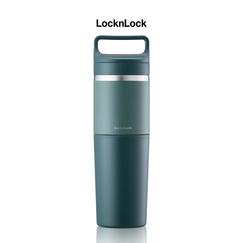 Bình giữ nhiệt Slo 2in1 with tumbler LocknLock LHC4332 (Bình giữ nhiệt và cốc nhựa) 600ml