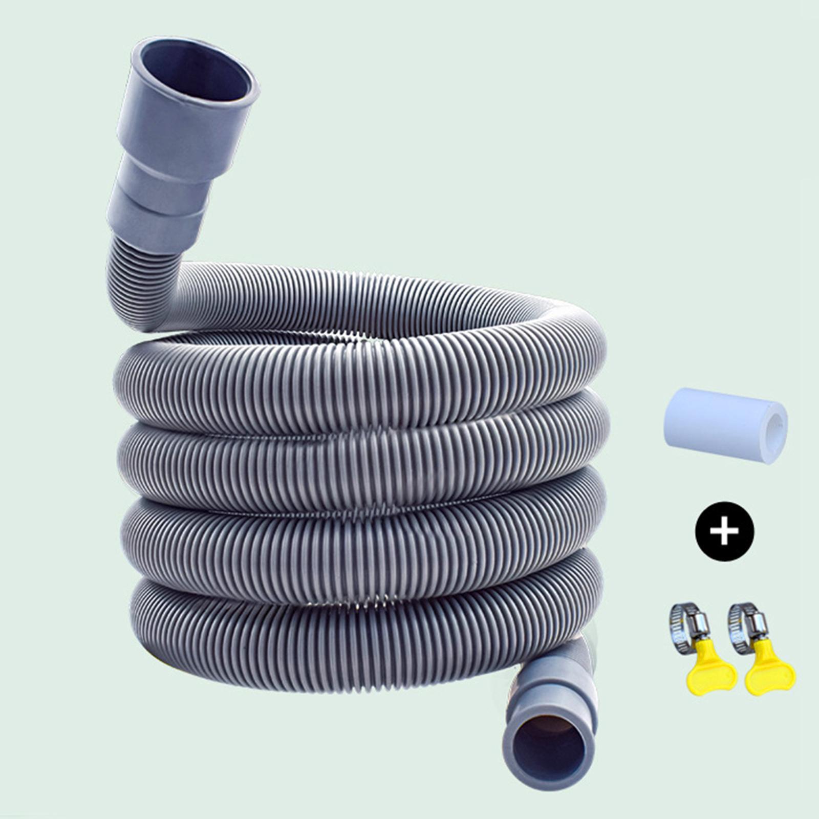 Washing Machine Drain Hose Flexible Universal Fit Replacement Accessory 1m