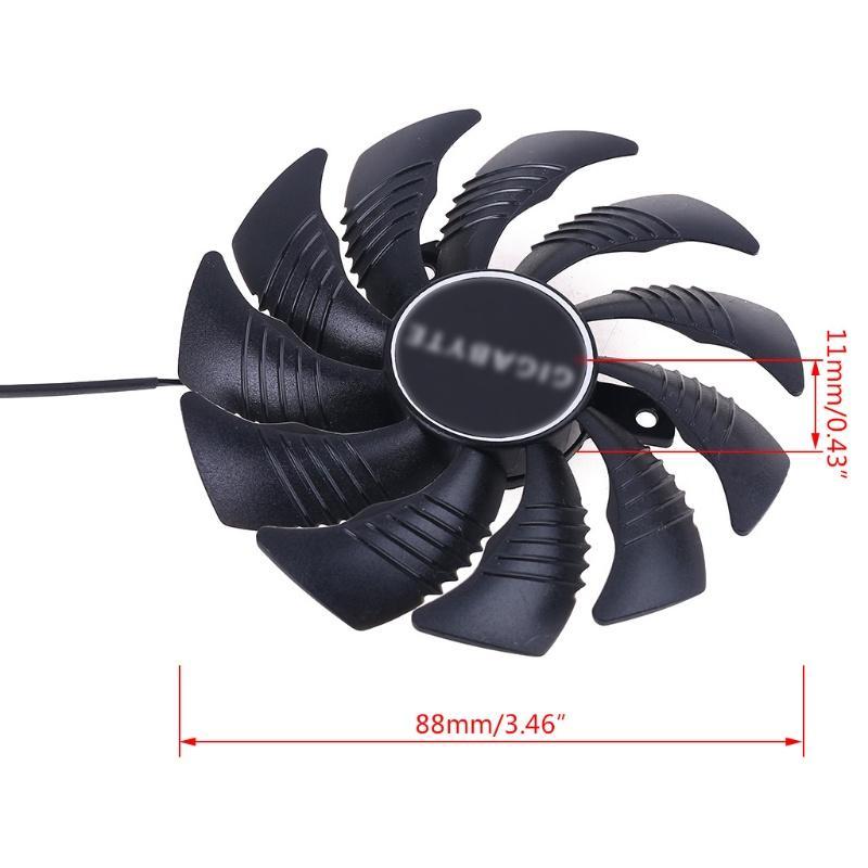 Quạt Làm Mát 88mm PLD09210S12HH 4Pin Cho Gigabyte GeForce GTX 1660 1660Ti