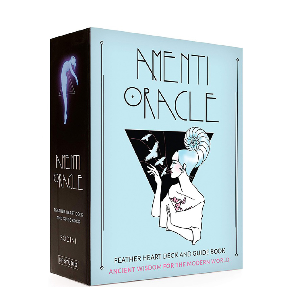Bộ Bài Amenti Oracle Feather Heart  Đá Thanh Tẩy