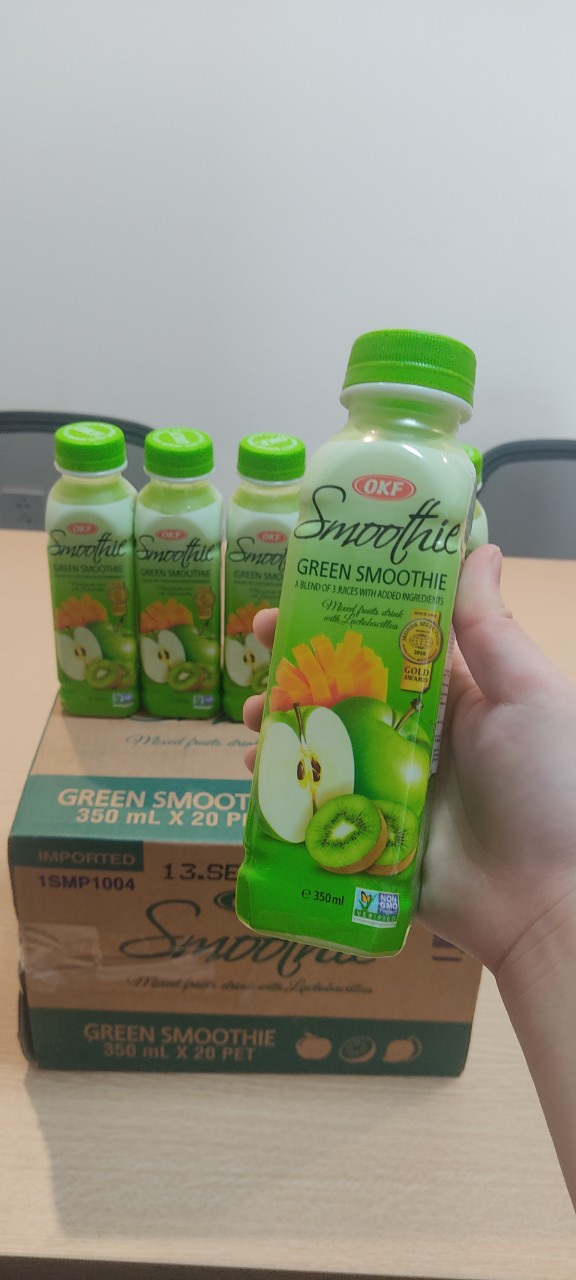 Sinh tố xanh (SINH TỐ TÁO - KIWI - XOÀI) OKF Hàn Quốc x 20 chai 350ml