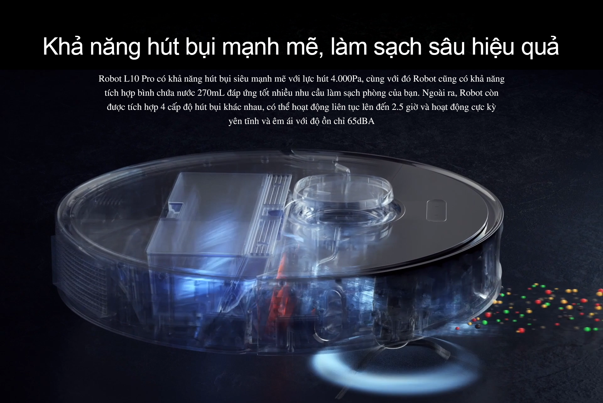 Robot Hút Bụi Lau Nhà Dreame L10 Ultra Lực Hút 5300 Pa - Hàng Chính Hãng