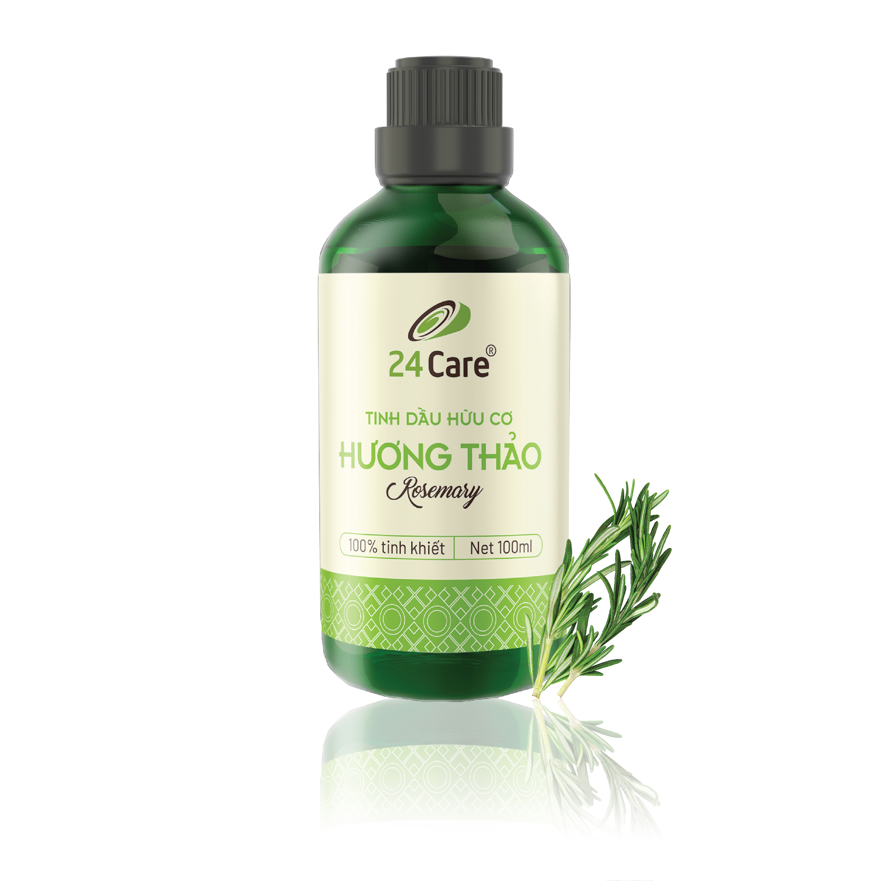 Tinh dầu Hương Thảo 24Care 100ML - Chiết xuất thiên nhiên, xông phòng, thanh lọc không khí, hương thơm thư giãn, giảm căng thẳng.