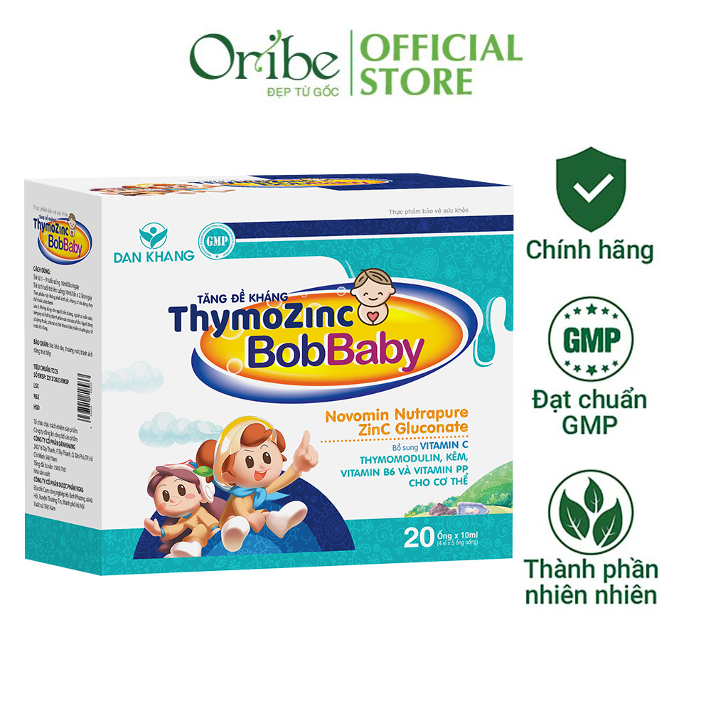 Ống Uống Tăng Sức Đề Kháng Bổ Sung Chất Dinh Dưỡng Cho Trẻ ThymoZinc BobBaby 20ống x10ml