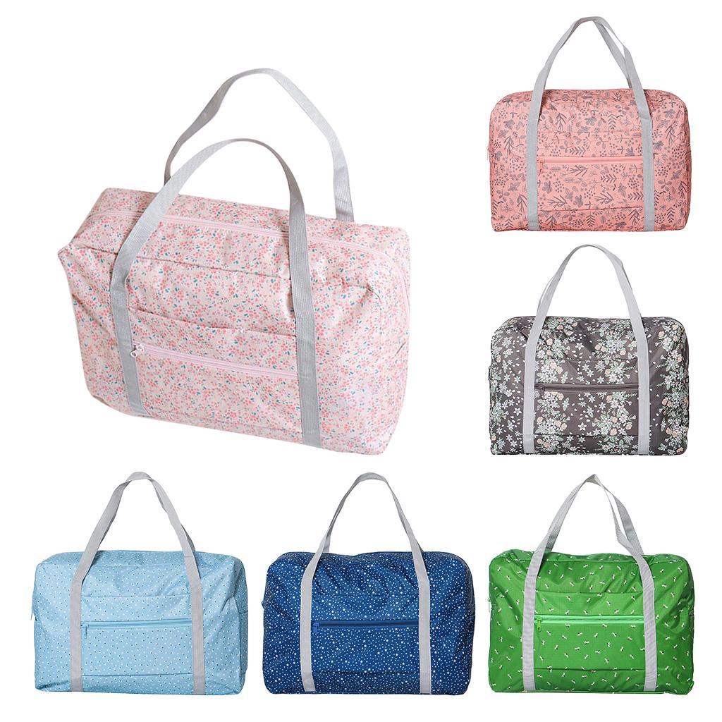 Waterproof Foldable Large Travel Storage Bag Luggage Organizer Sky blue