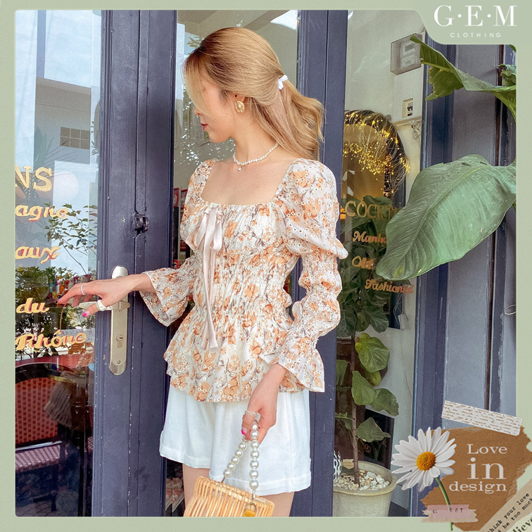 Hình ảnh Áo kiểu hoa nhí Sera Top Gem Clothing SP060637