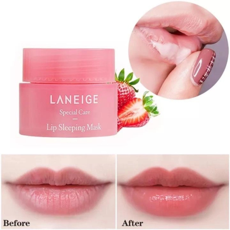 Mặt Nạ Ngủ Cho Môi LANEIGE Lip Sleeping Mask Berry 3g - Giúp Môi Mềm Mịn - Căng Bóng - Hồng Hào