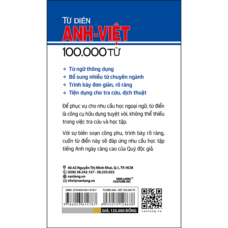 Từ Điển Anh - Việt 100.000 từ