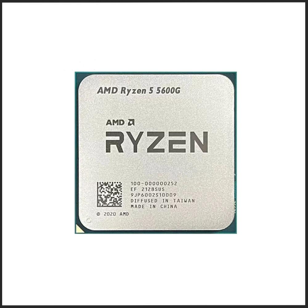 Mới AMD Ryzen 5 5600G R5 5600G 3.9GHz 6 Nhân Mười Hai Chủ Đề 65W Bộ Vi Xử Lý L3 = 16M 100-000000252 Ổ Cắm AM4 KHÔNG QUẠT