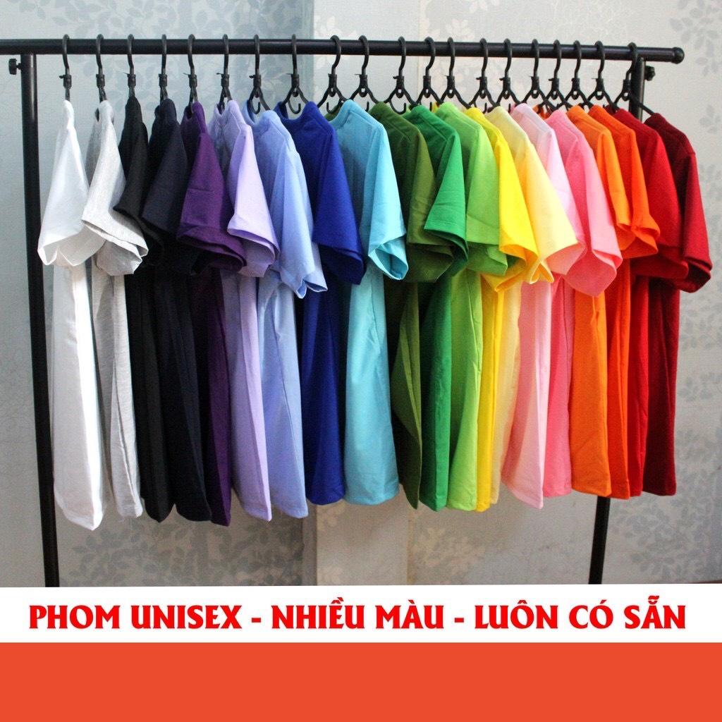 Áo Thun Trơn Nam Nữ Vải Cotton Dày Đẹp Giá Siêu Rẻ Nhiều Size Nhiều Màu