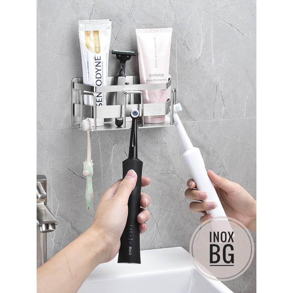 KỆ CẮM BÀN CHẢI, KEM ĐÁNH RĂNG, CỐC DÁN TƯỜNG