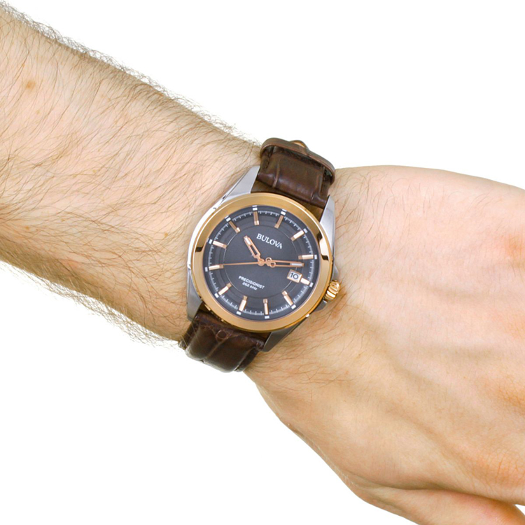 Đồng hồ nam dây da bulova 98B267