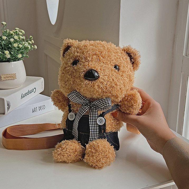 TÚI, BALO ĐỰNG TIỀN LÌ XÌ - Túi, balo đeo chéo đi học, đi chơi hình gấu Teddy phiên bản Hàn Quốc dễ thương, ngộ nghĩnh