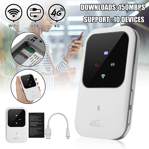 Bộ phát WIFI Di Động 3G/4G LTE C08 - Tốc độ UP TO 150MB/S