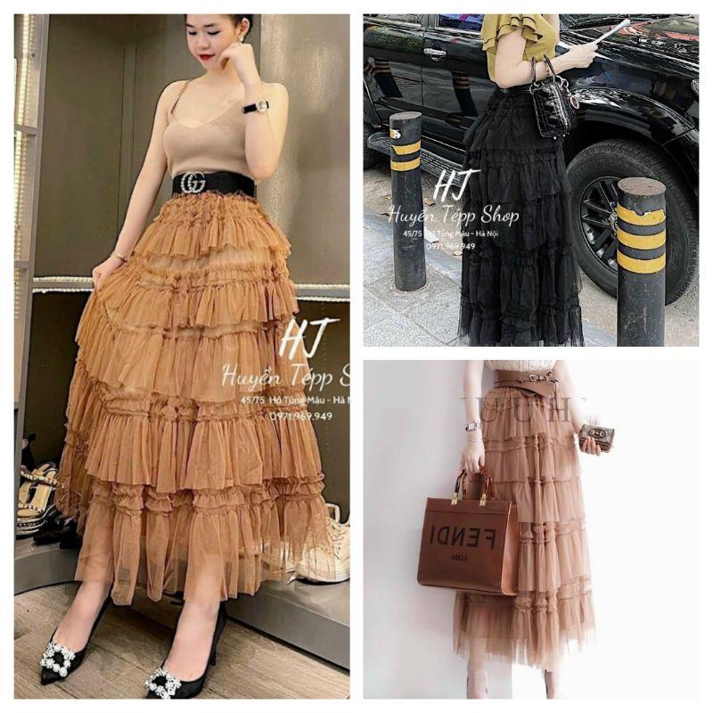 Chân váy voan tầng công chúa hàng QC