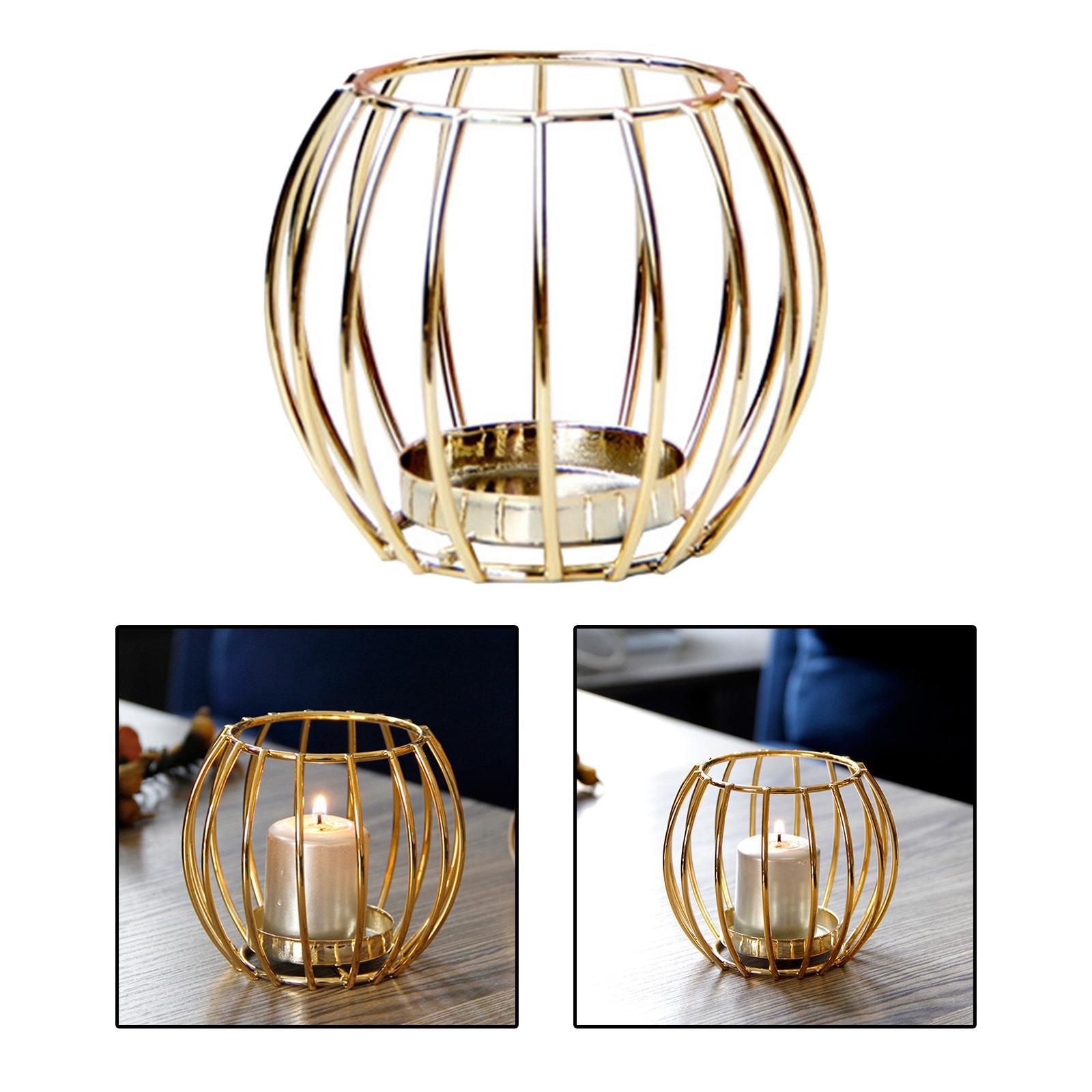 Metal Candle Holder Votive Candle Holder Centerpiece for Desktop Decoration