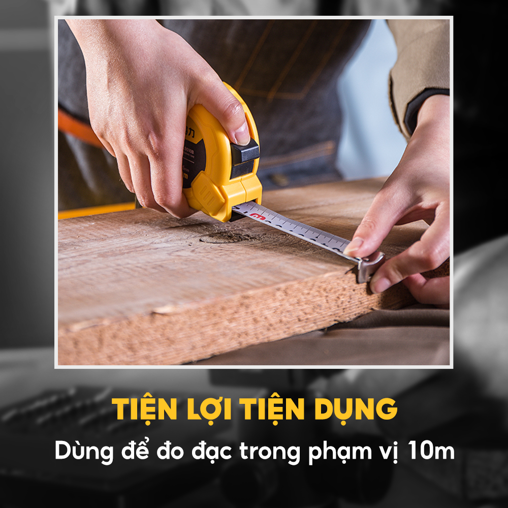 Thước cuộn thép cao cấp 10mx25m Deli DL9010B