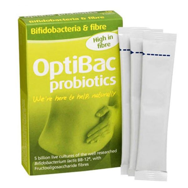 Thực phẩm Men vi sinh OptiBac Probiotics xanh Anh 30 gói hỗ trợ điều trị táo bón Dành cho Mẹ và bé