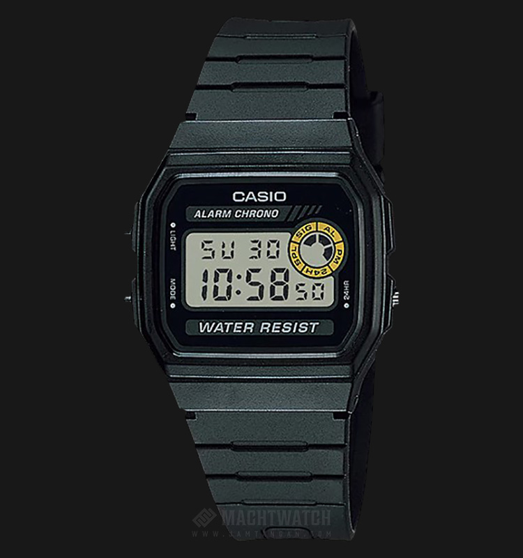 Đồng hồ nam dây nhựa mềm Casio F-94WA-8DG