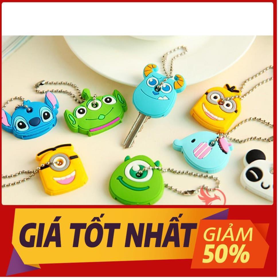 Móc khóa bọc chìa khóa hình thú hoạt hình dây đẹp dễ thương ngộ nghĩnh cute đáng yêu silicon