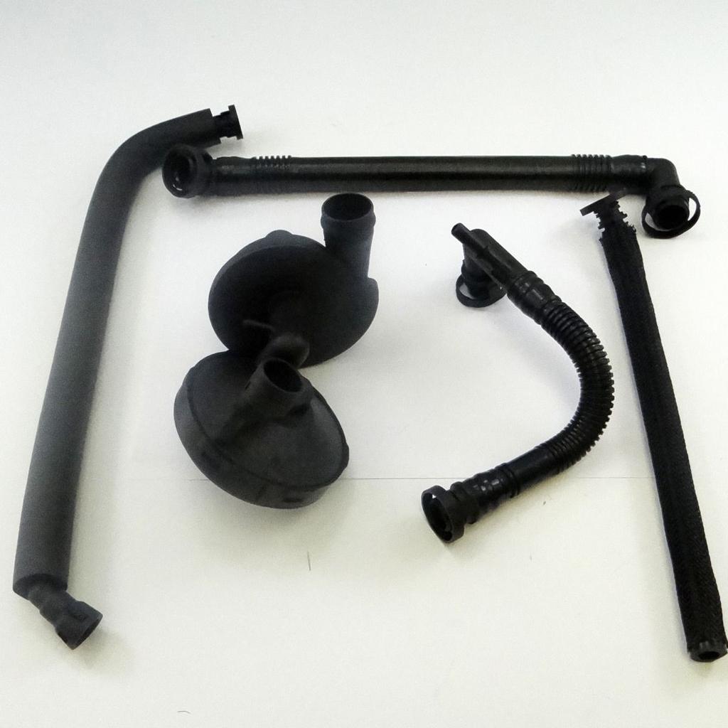 PCV Crankcase Vent Valve & Breather Oil Separator Hose Kit for BMW E46