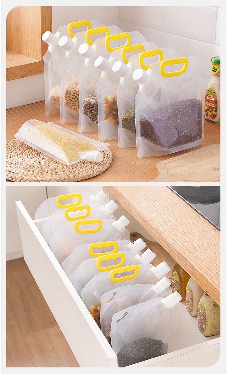 TÚI ĐỰNG THỰC PHẨM TRONG SUỐT CÓ NẮP CHỐNG ẨM SIÊU TIỆN LỢI-HT