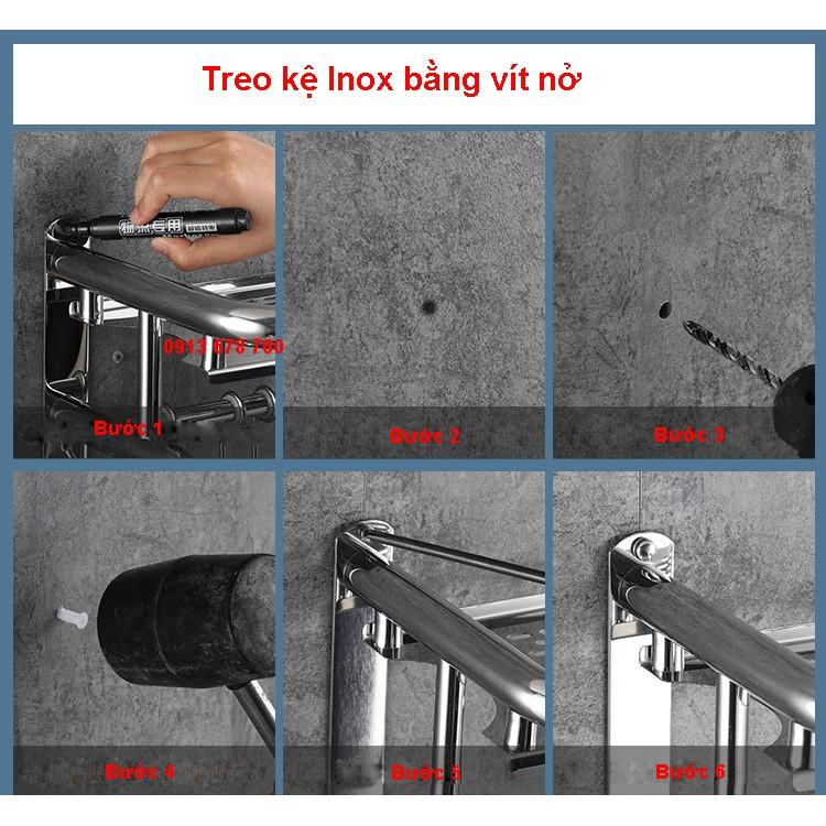 Kệ Inox nhà tắm kệ treo khăn nhà tắm bằng chất liệu Inox 