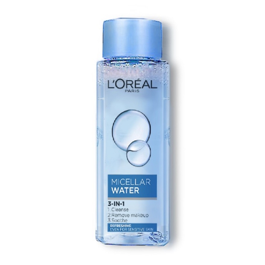 Nước Tẩy Trang Làm Sạch, Dưỡng Ẩm Cho Mọi Loại Da L'Oreal 3-in-1 Micellar Water 