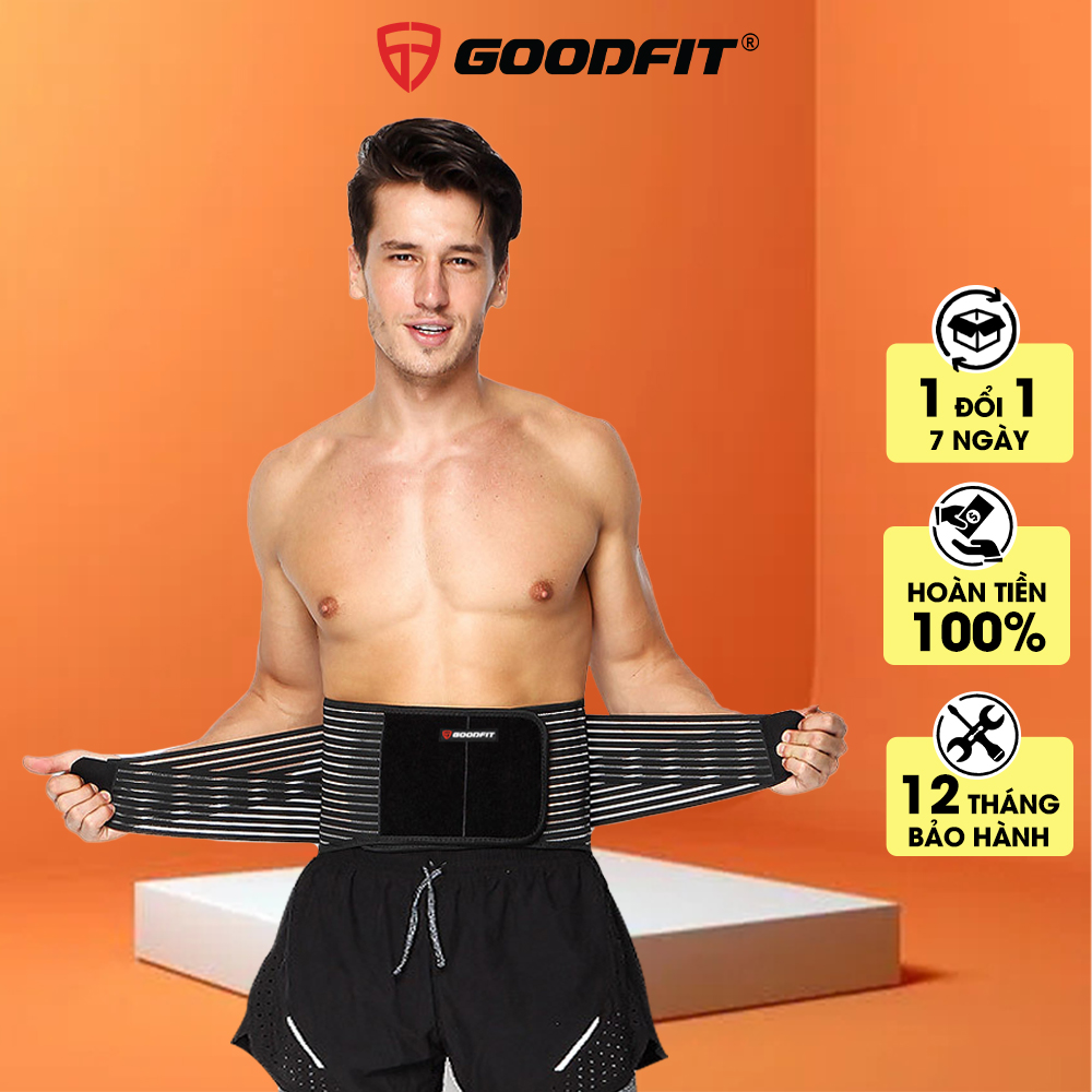 Đai lưng cột sống thoáng khí, có thanh nẹp GoodFit GF725WS đai cột sống giảm chấn thương lưng, cột sống