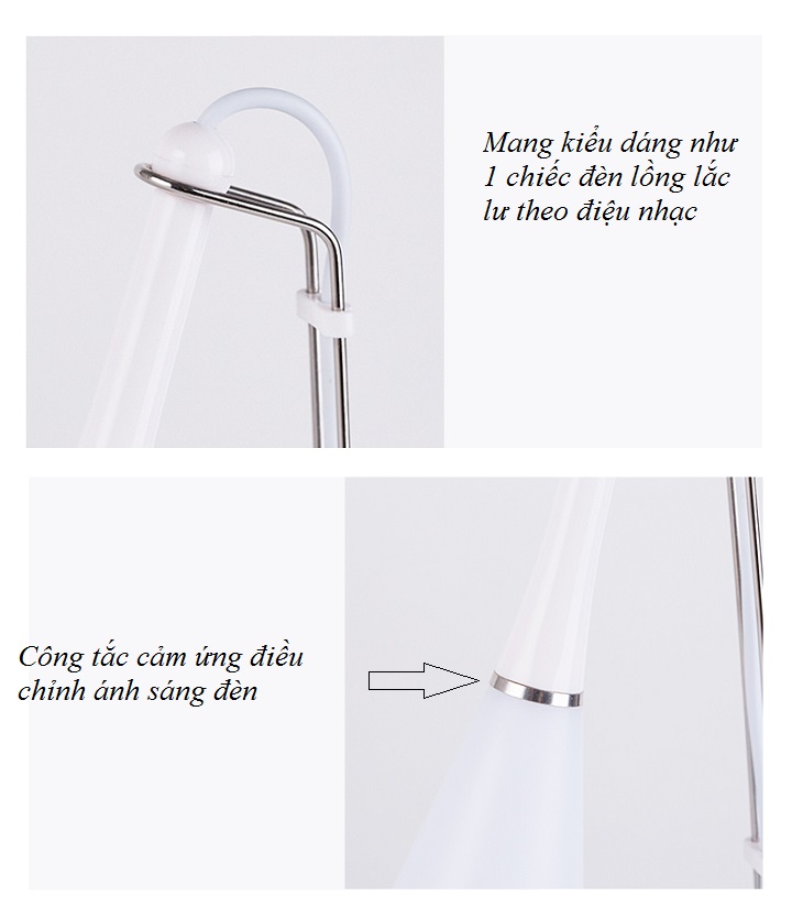 Đèn LED ngủ đa năng để bàn, có loa nghe nhạc bluetoooth công nghệ thông minh (Tặng 2 nút kẹp cao su giữ dây điện- Màu ngẫu nhiên)